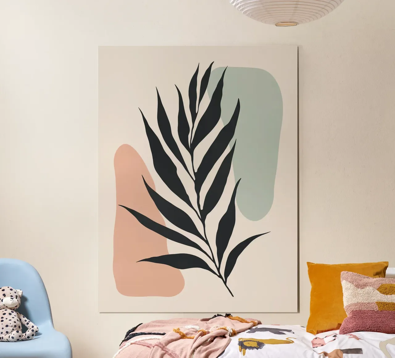 Floreale minimalista poster con telaio in plastica da Leon Franke