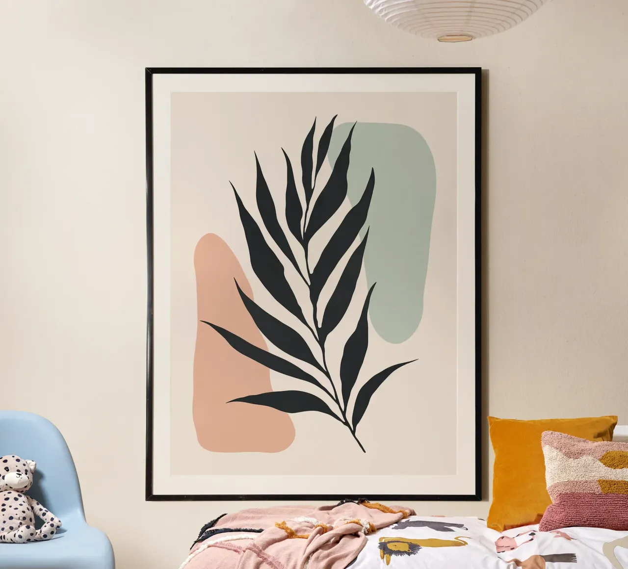 Floreale minimalista poster con telaio in plastica da Leon Franke