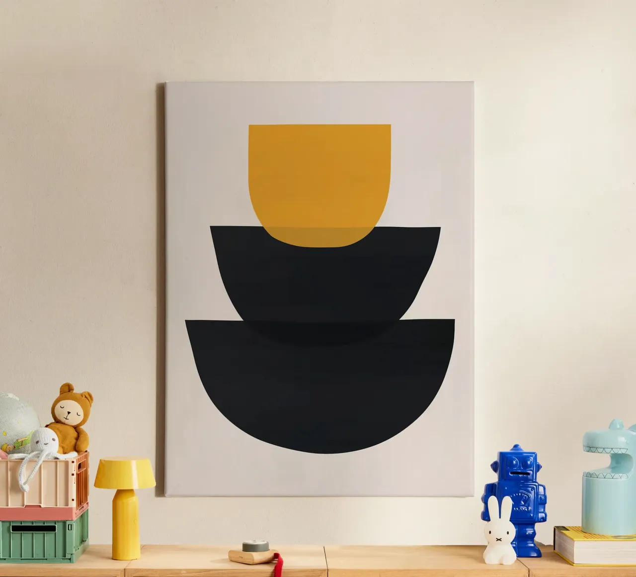 Organisch ontwerp canvas met Baklijst van Leon Franke