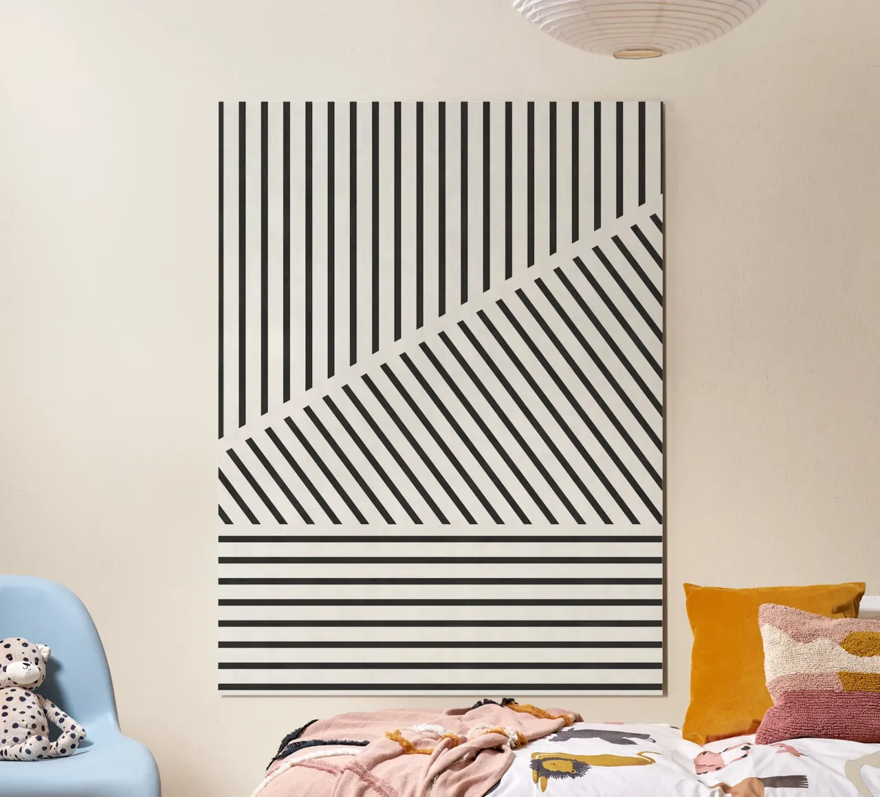 Linee minimaliste poster con telaio in plastica da Leon Franke