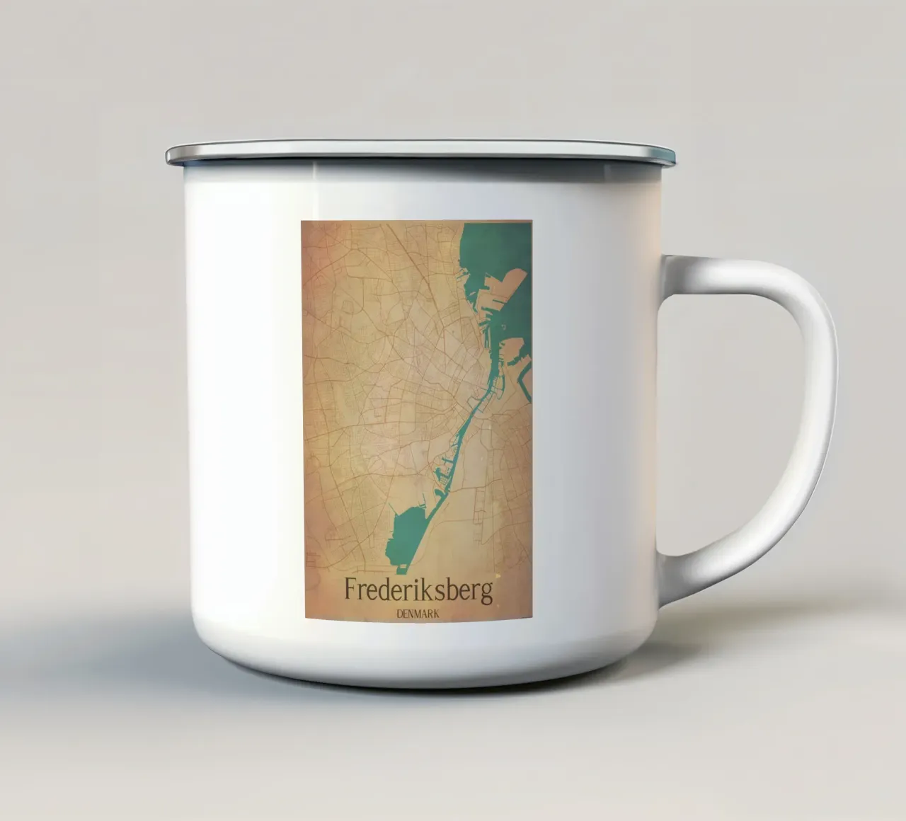 Frederiksberg DENMARK tazza in smalto da WorldPrint