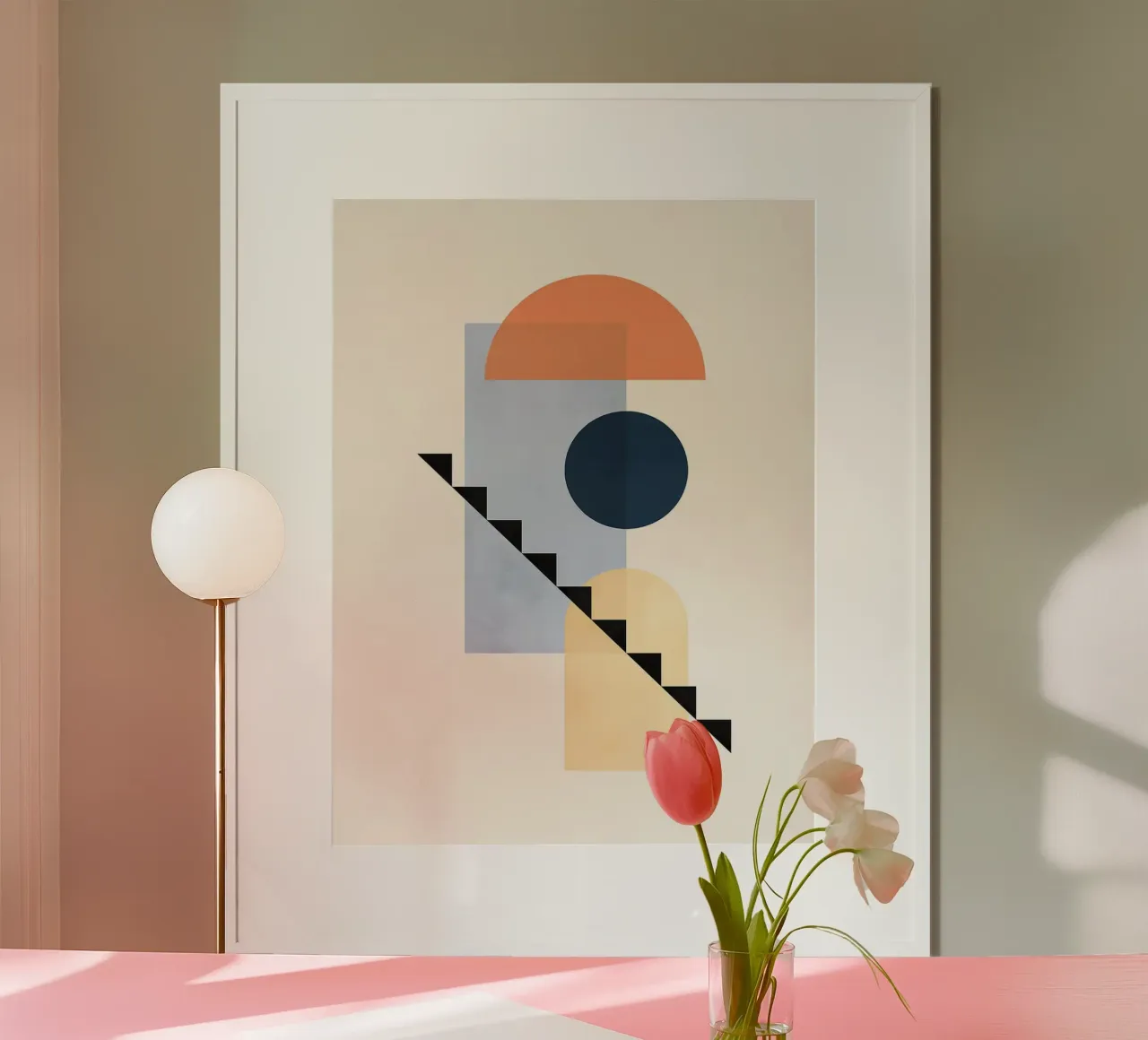 Minimalist geometry III poster by Maria Maier