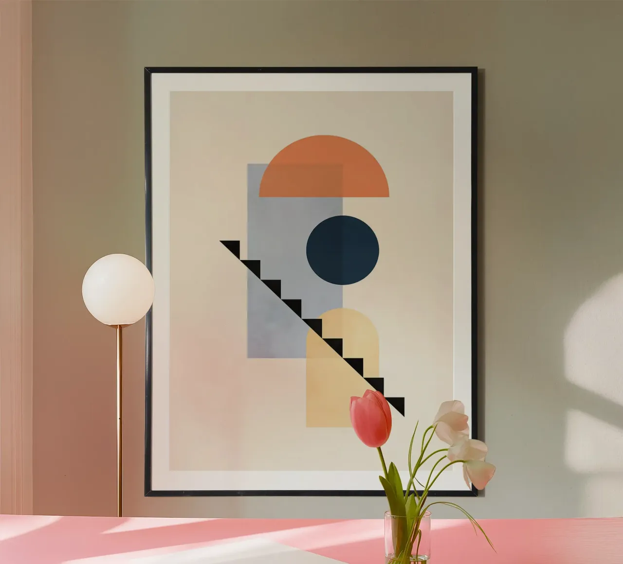 Minimalist geometry III poster by Maria Maier