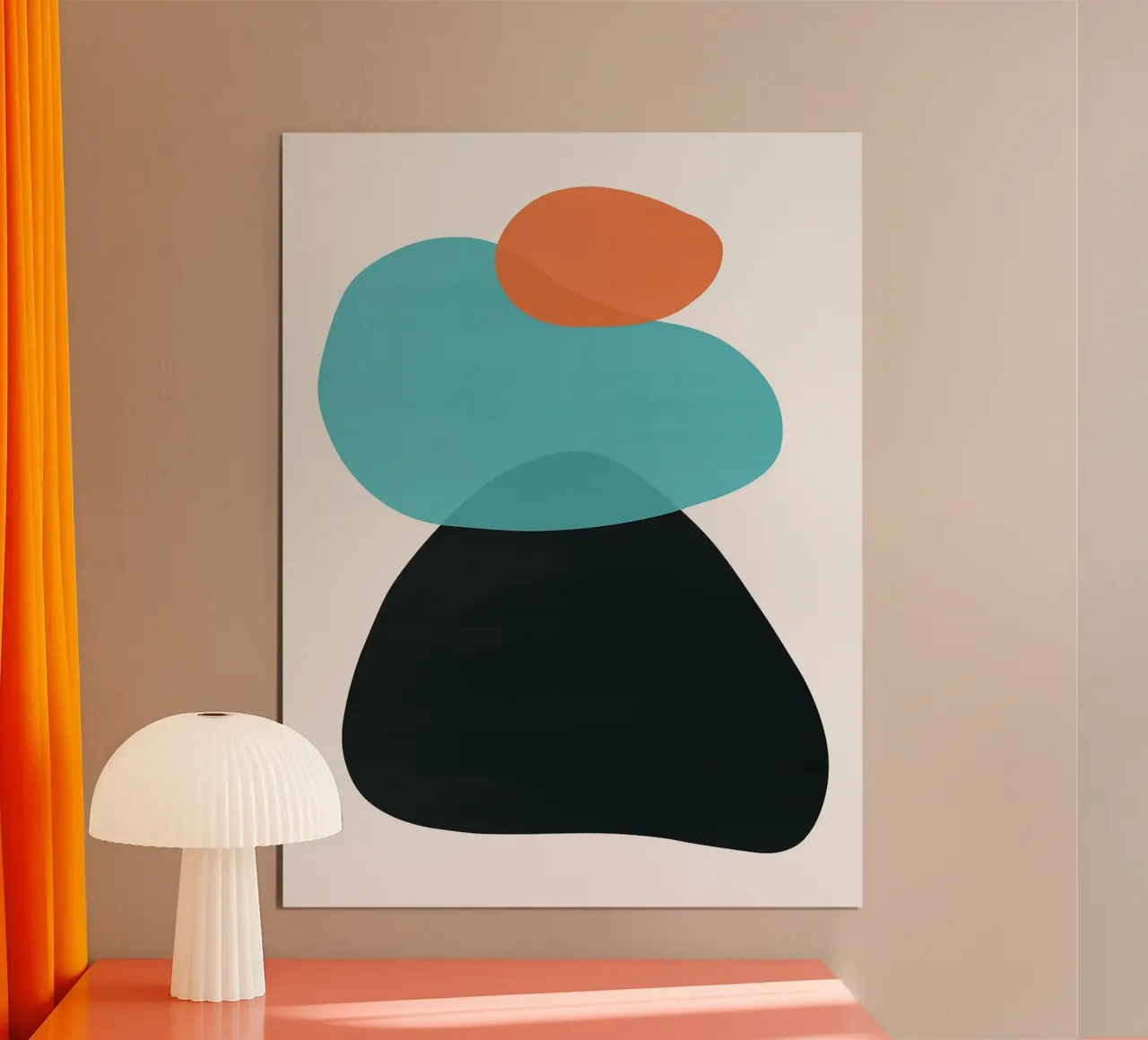 Astrazione del colore VI poster con telaio in alluminio da Maria Maier