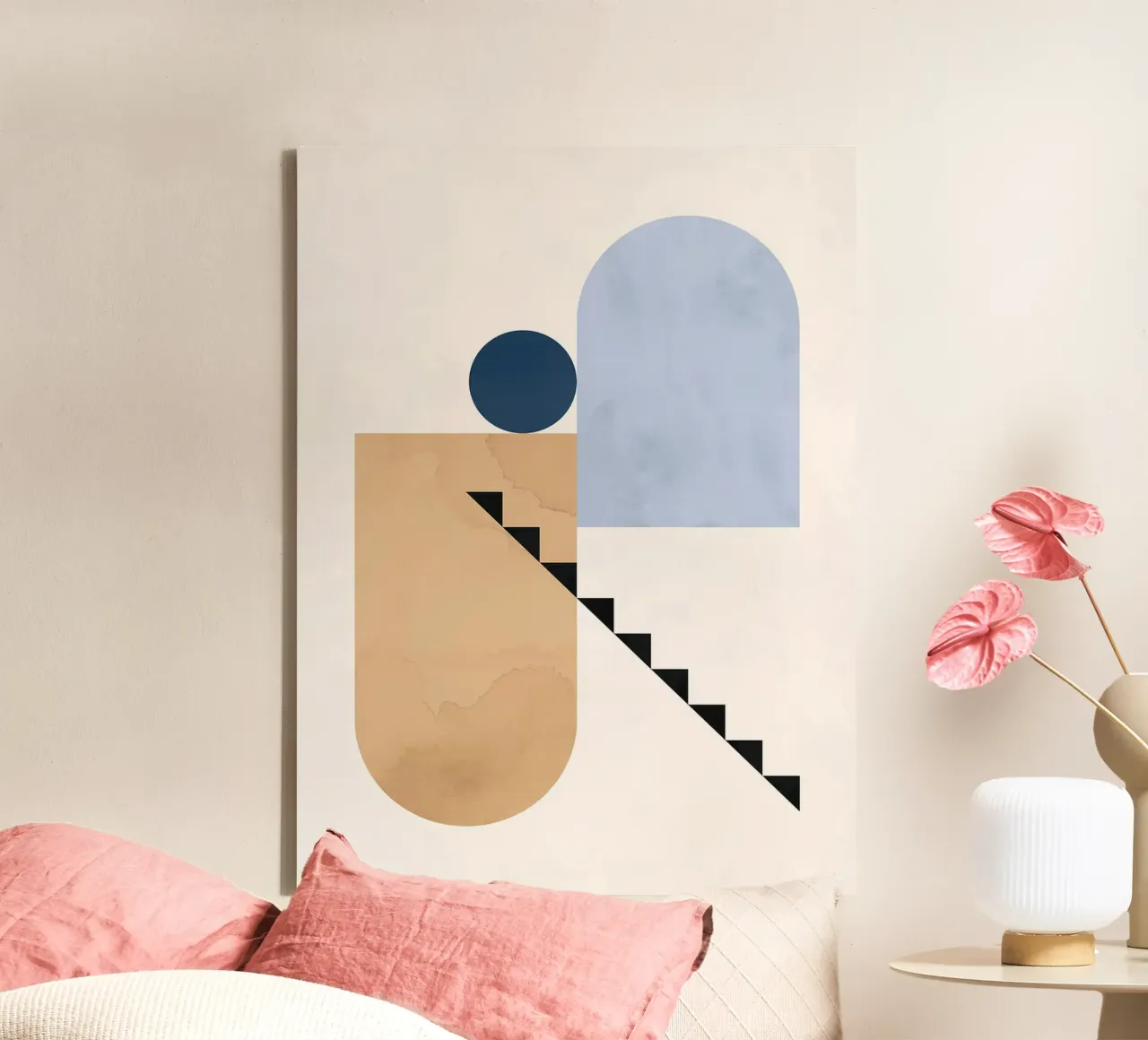 Art of shapes canvas with Floater frame by Maria Maier