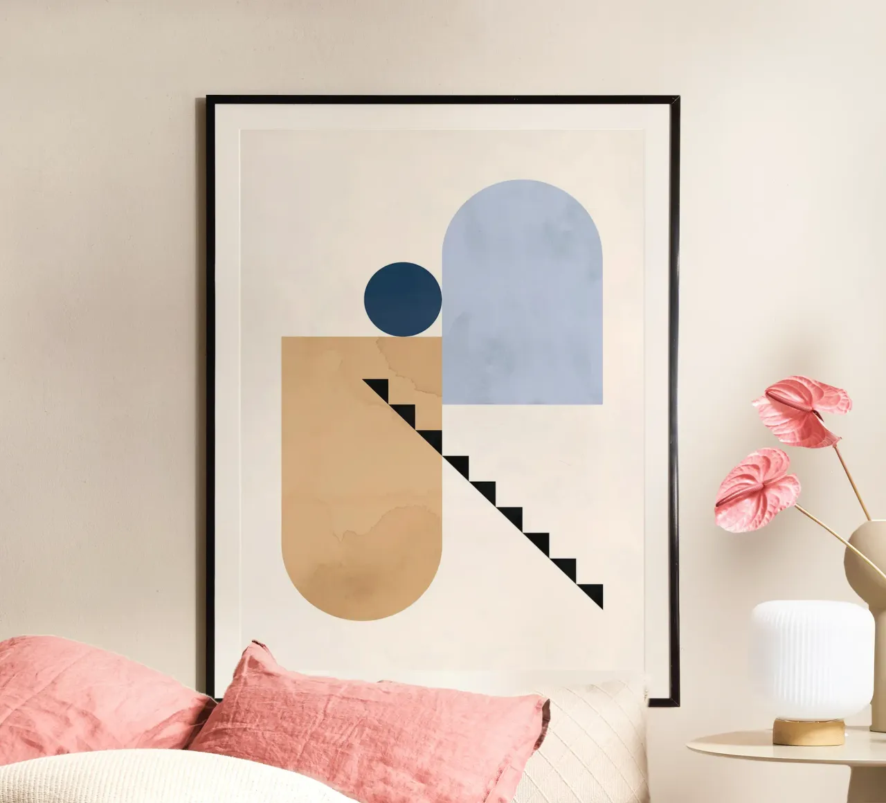 Arte delle forme poster con telaio in alluminio da Maria Maier