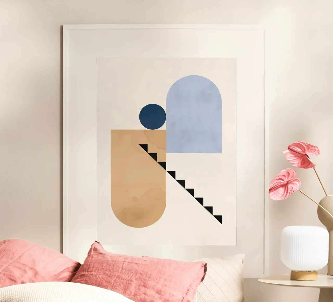 Arte delle forme poster con telaio in alluminio da Maria Maier