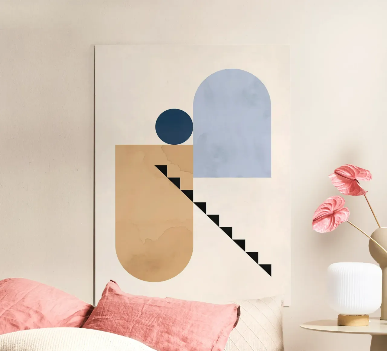 Arte delle forme poster con telaio in alluminio da Maria Maier