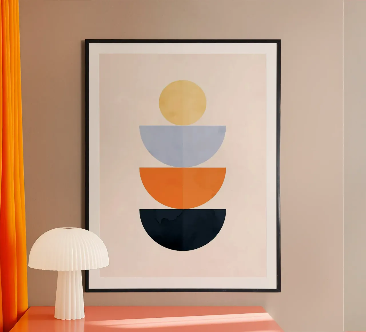 Arte delle forme 05 poster con telaio in plastica da Maria Maier