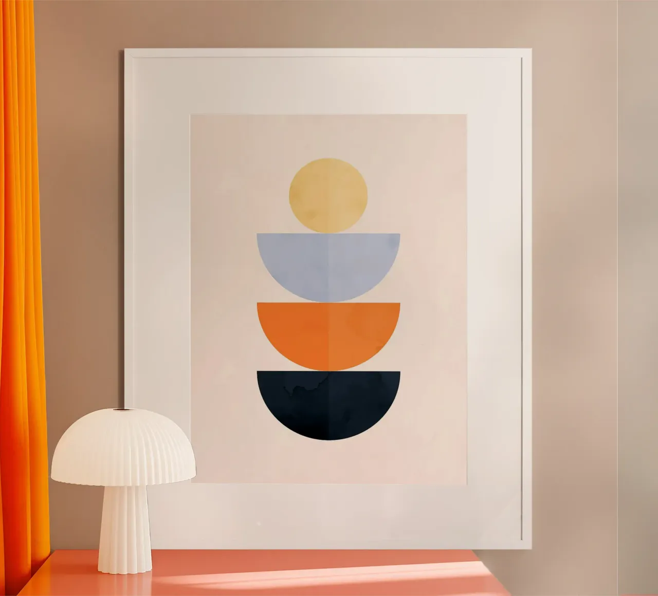 Arte delle forme 05 poster con telaio in plastica da Maria Maier