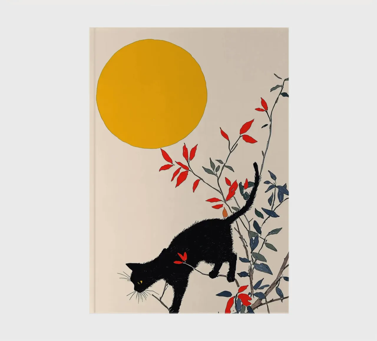 Black Cat in a Tree notebook by Hannah Meyer