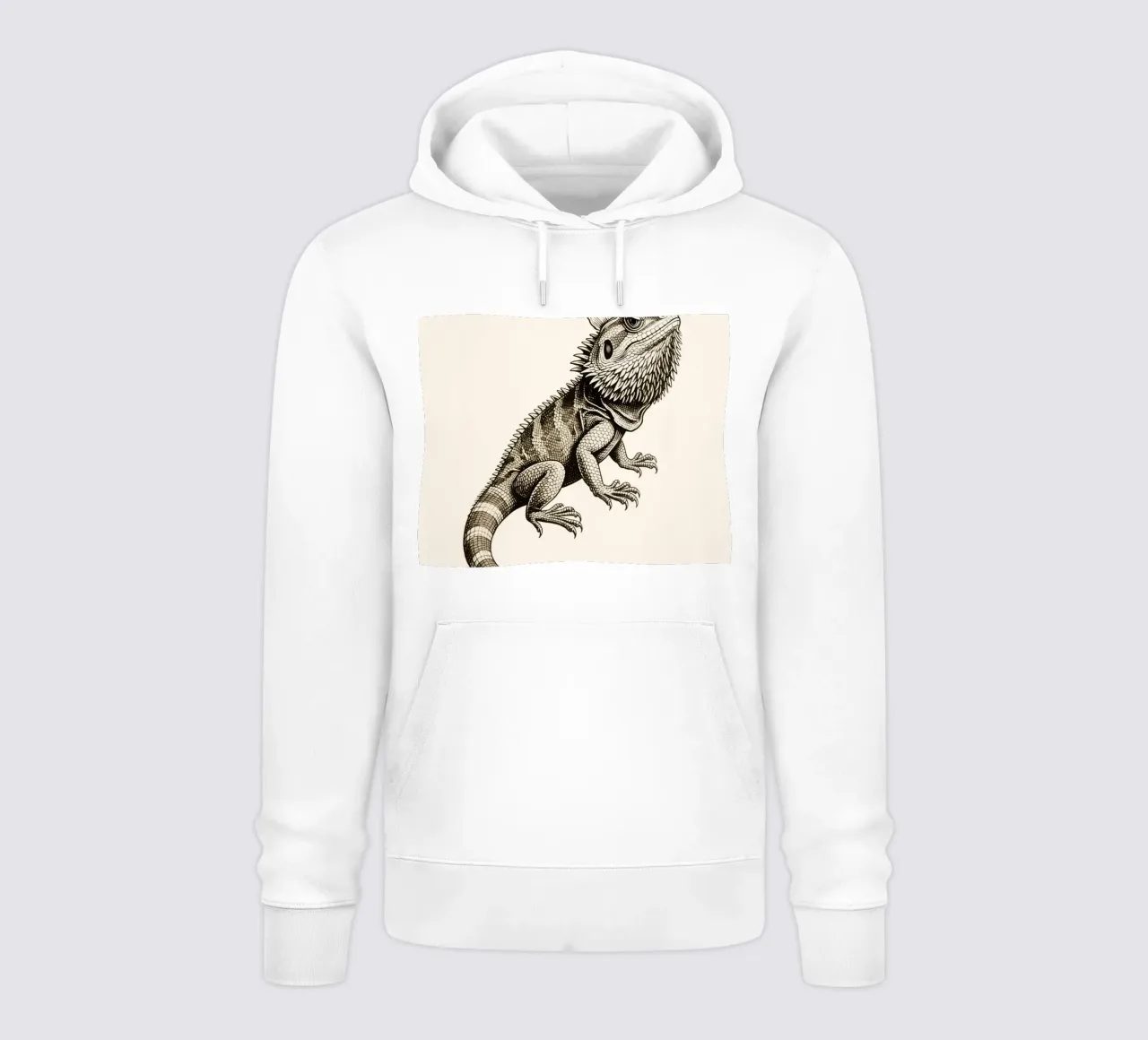 Iguana felpa con cappuccio da knowledge