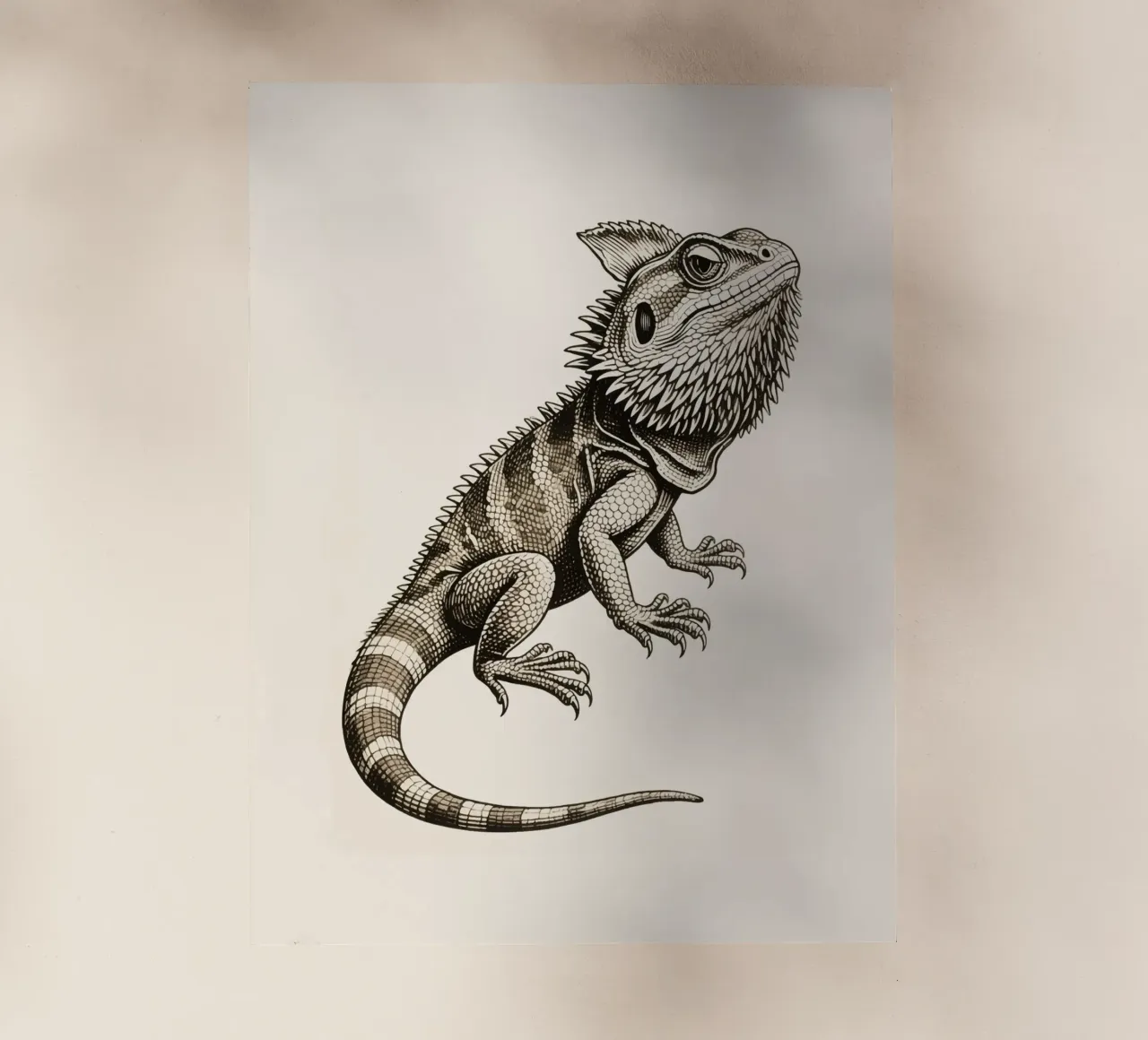 Iguana pellicola backlit da knowledge