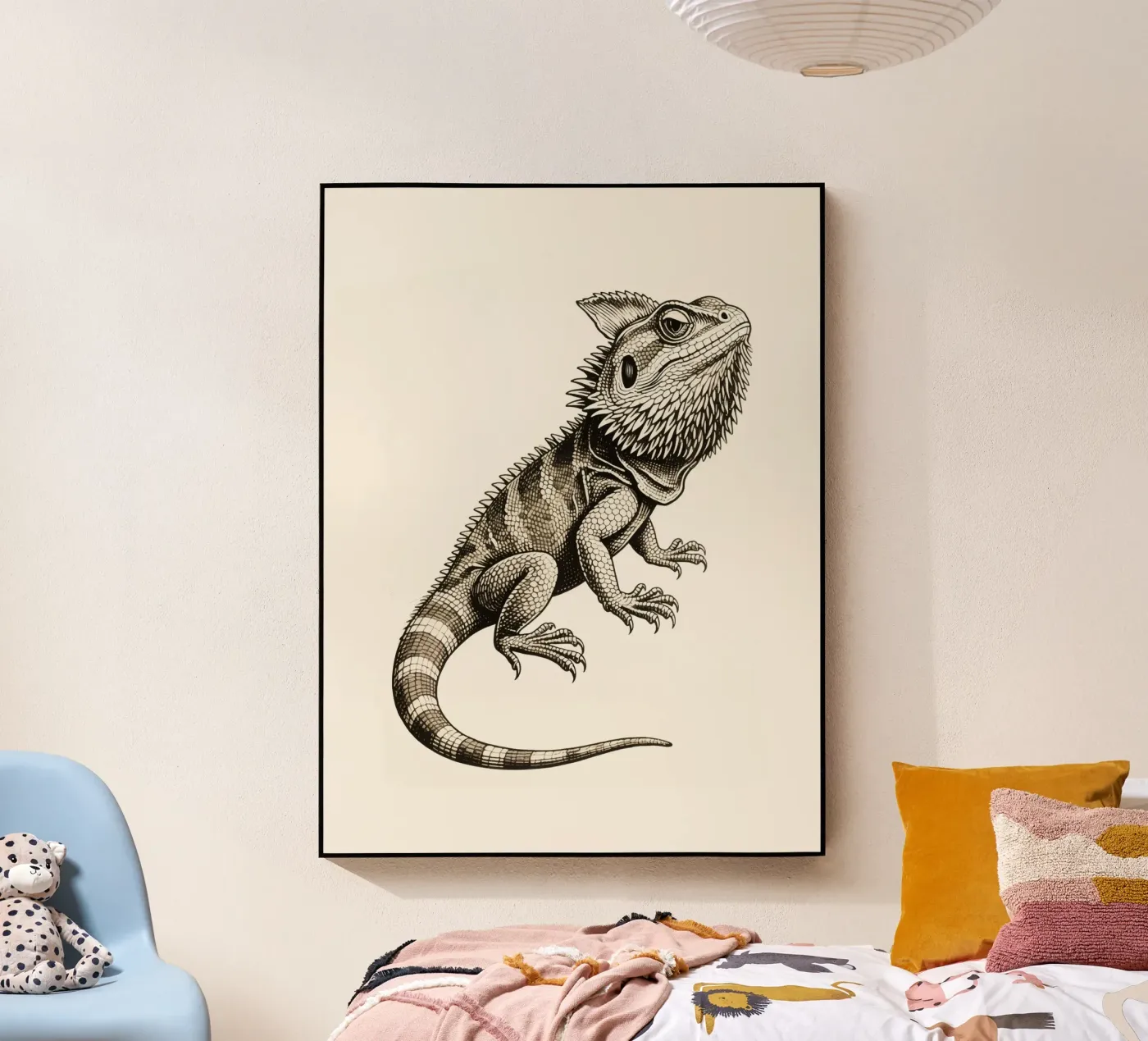 Iguana plexiglas de knowledge