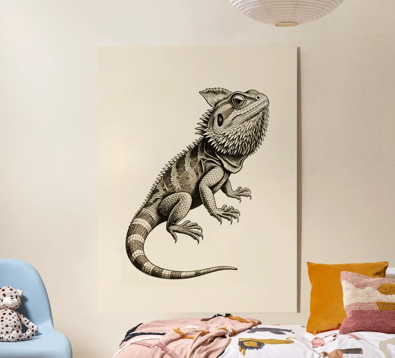 Iguana plexiglass da knowledge