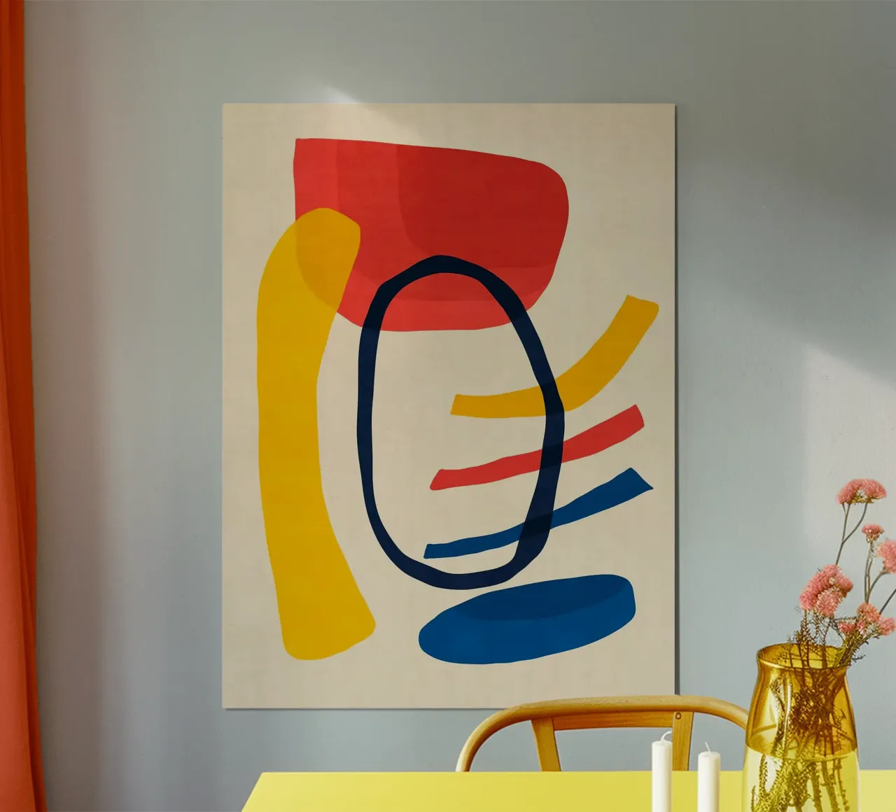 Astratto II poster con telaio in plastica da Anna Müller
