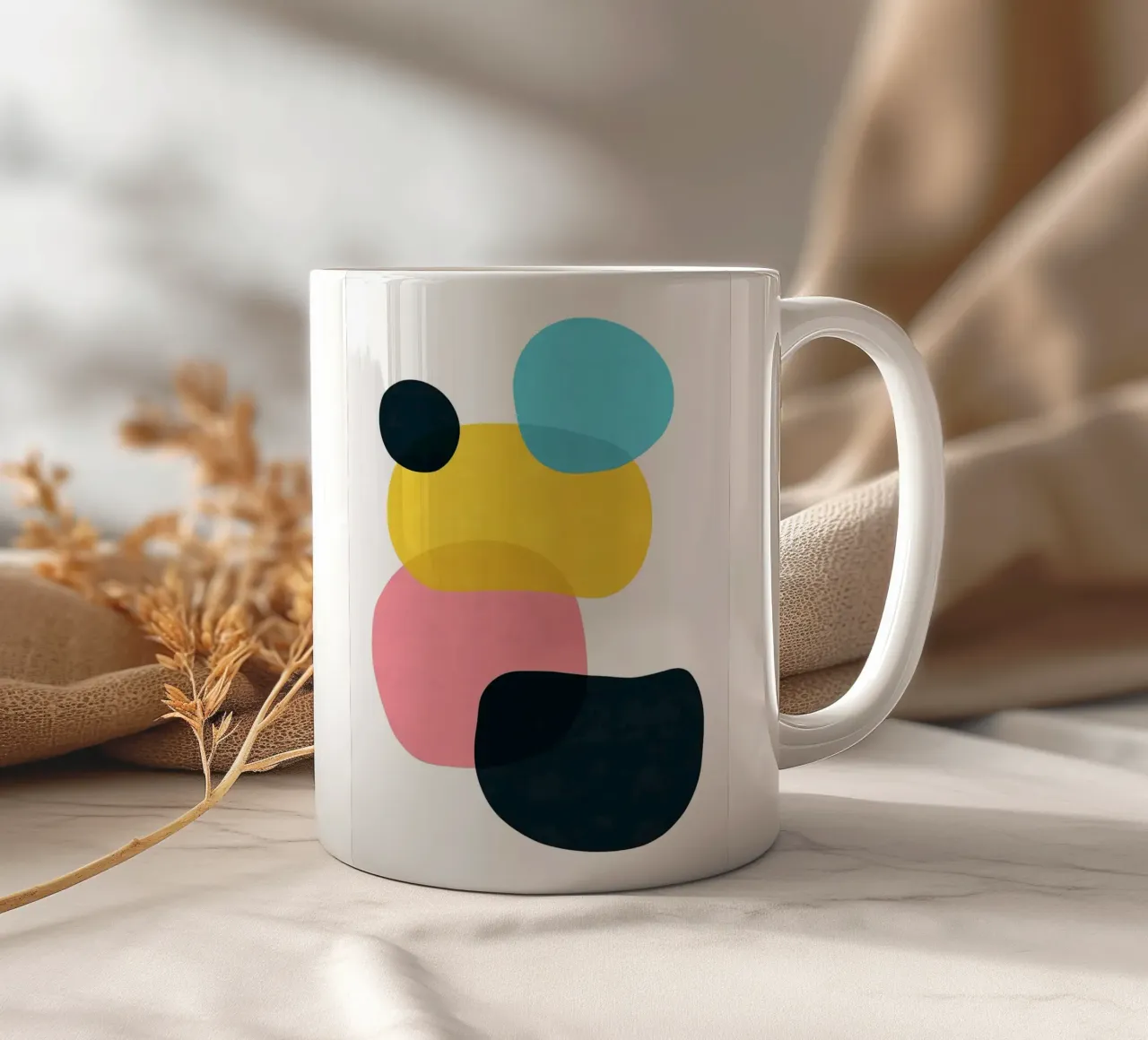 Espressione astratta XIV tazza in ceramica da Anna Müller