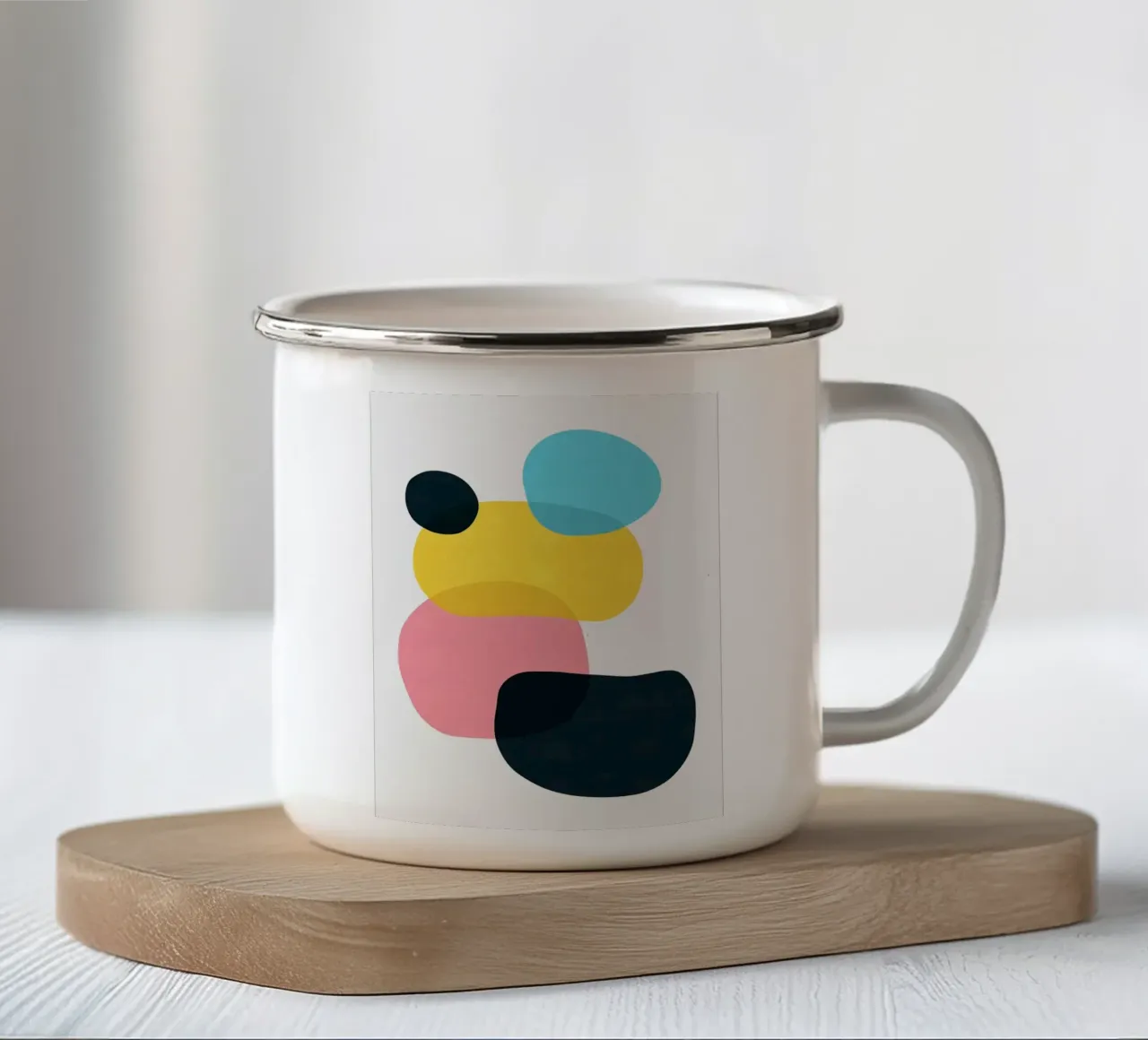 Abstract expression XIV mug en émail de Anna Müller