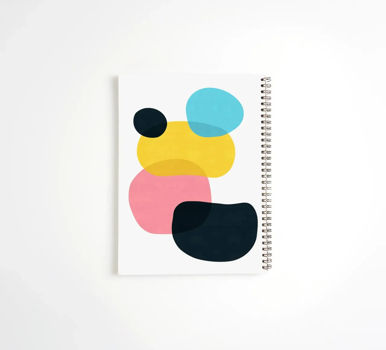 Abstract expression XIV spiral notebook by Anna Müller