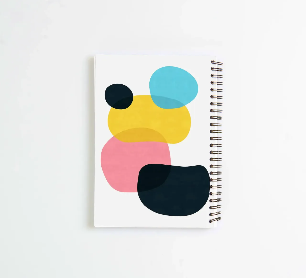 Abstract expression XIV spiral notebook by Anna Müller