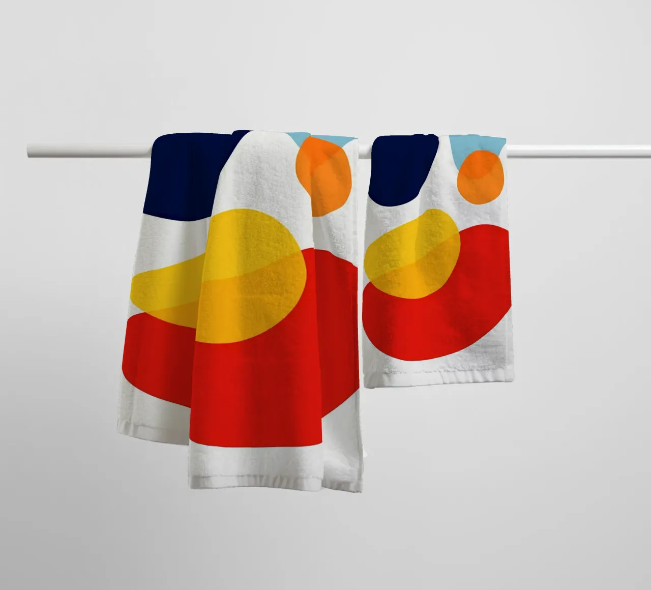 Abstract expression I towel by Anna Müller