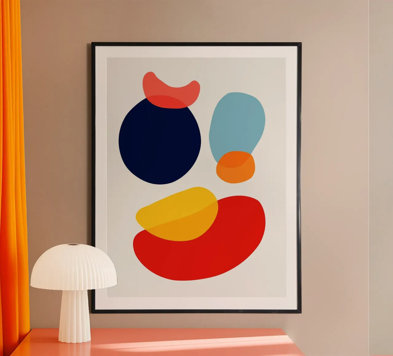 Espressione astratta I poster con telaio in plastica da Anna Müller