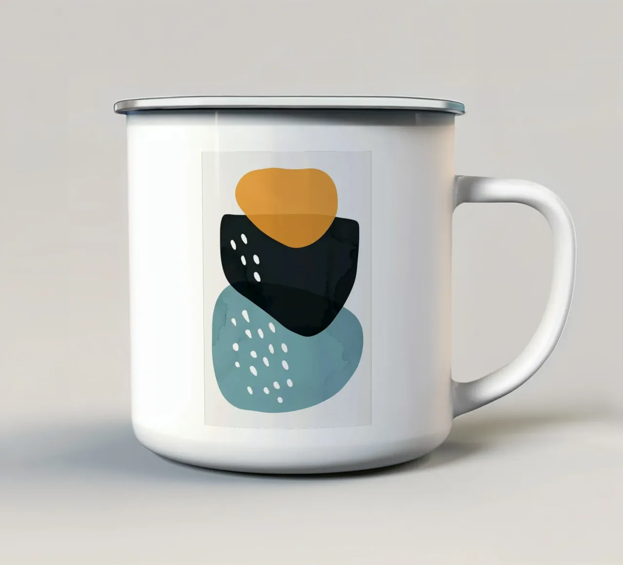 Astrazione del colore XVIII tazza in smalto da Anna Müller