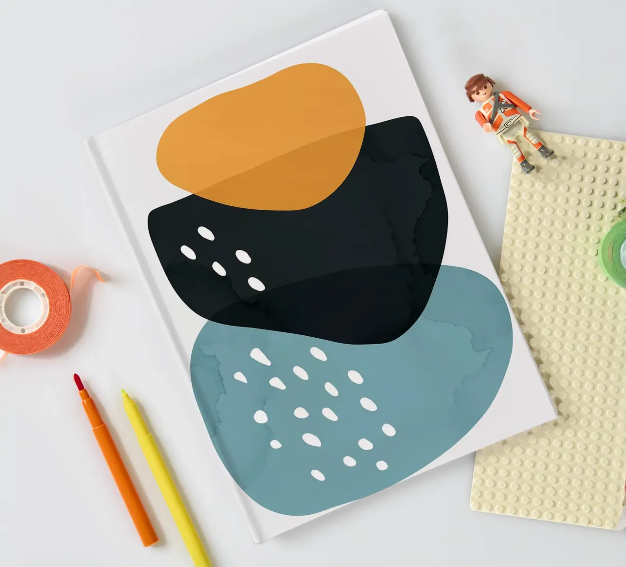 Color abstraction XVIII notebook by Anna Müller