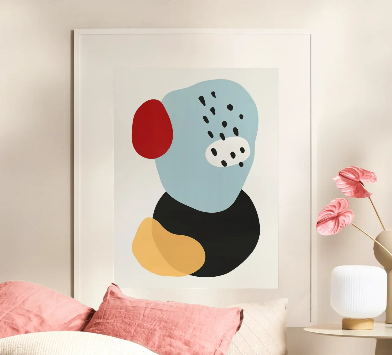 Armonia astratta XVI poster con telaio in alluminio da Anna Müller