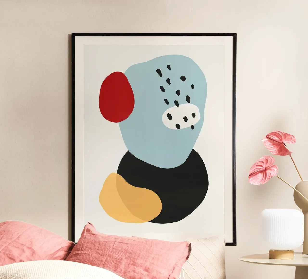 Armonia astratta XVI poster con telaio in alluminio da Anna Müller