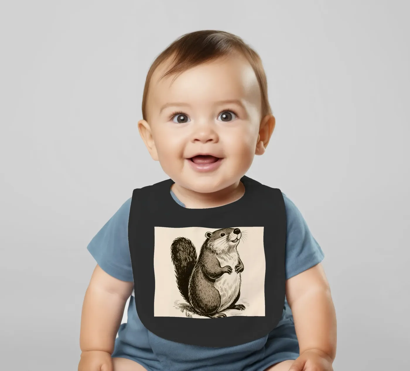 Bever baby slabbetje van knowledge