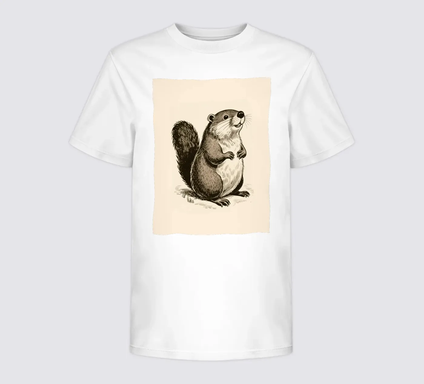 Castoro t-shirt bambini da knowledge