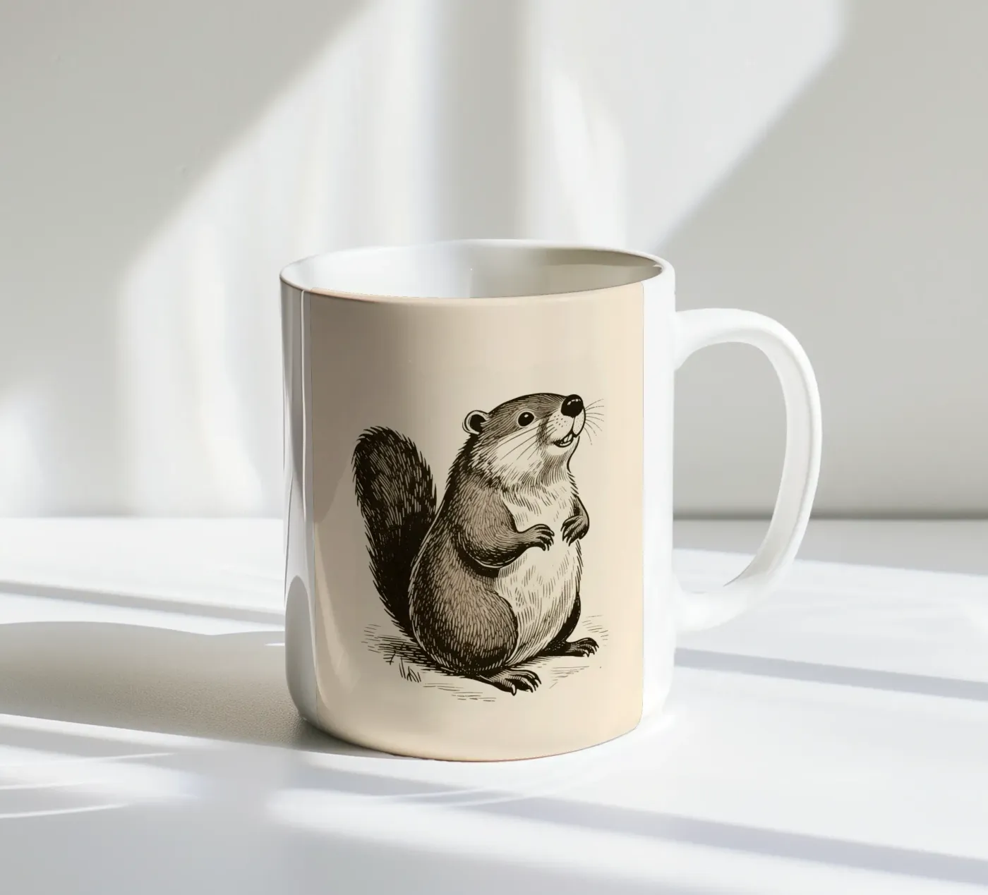 Beaver ceramic mug by knowledge