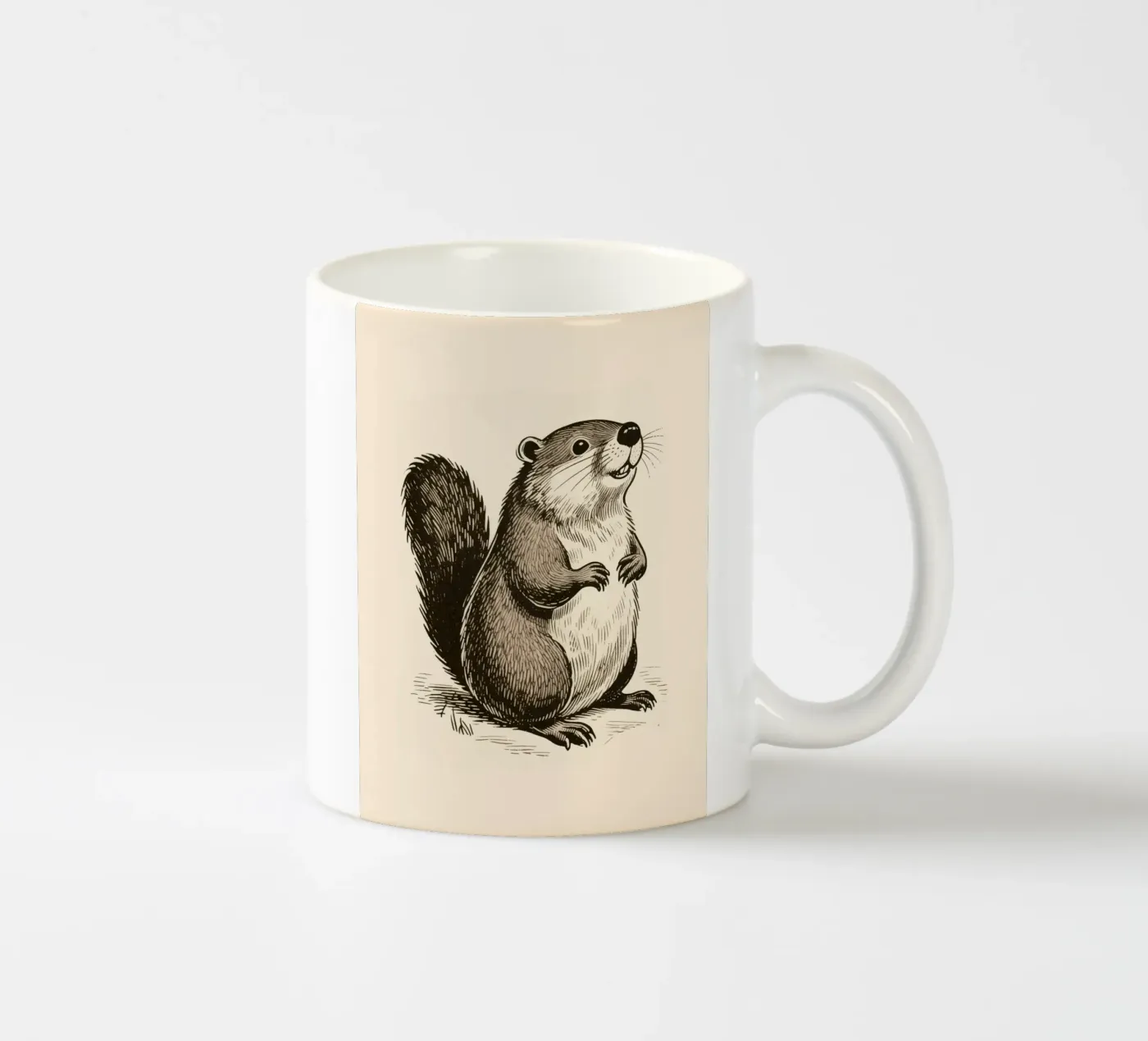 Beaver ceramic mug by knowledge