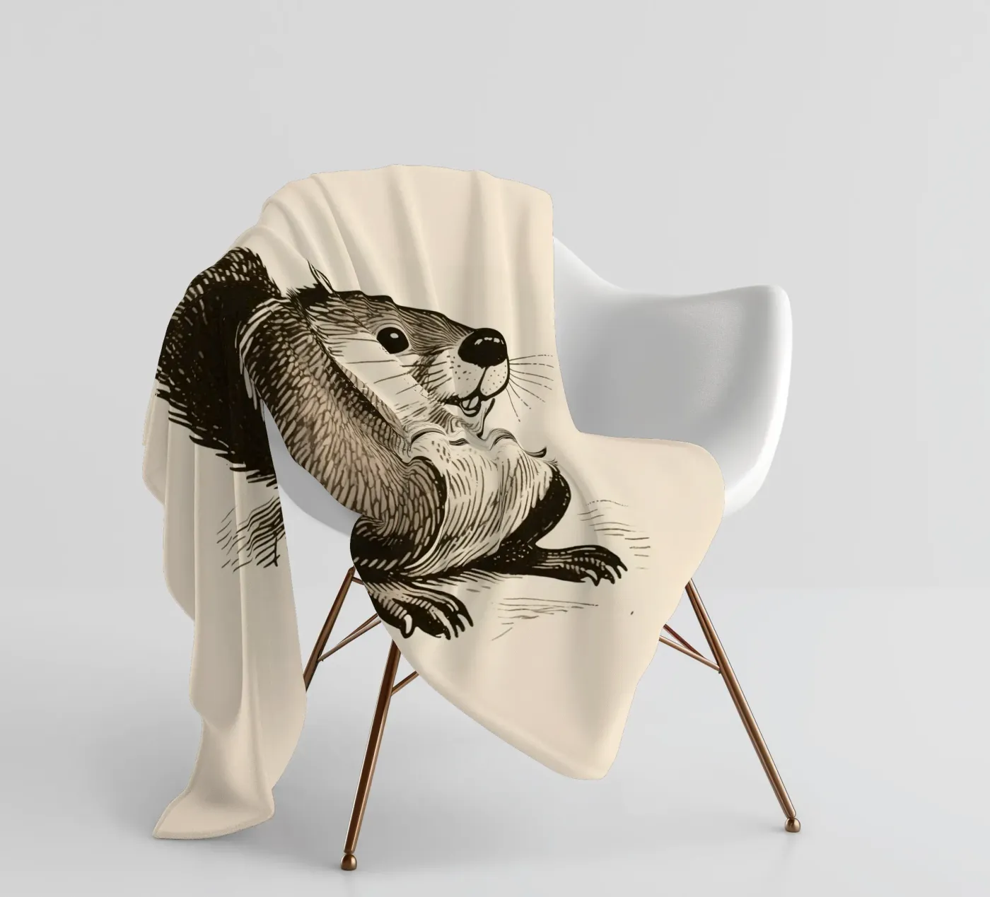 Beaver fleecedeken van knowledge