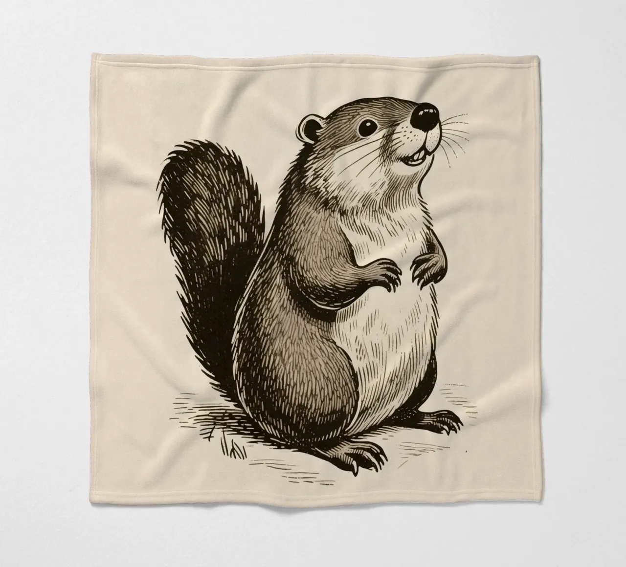 Bever fleecedeken van knowledge