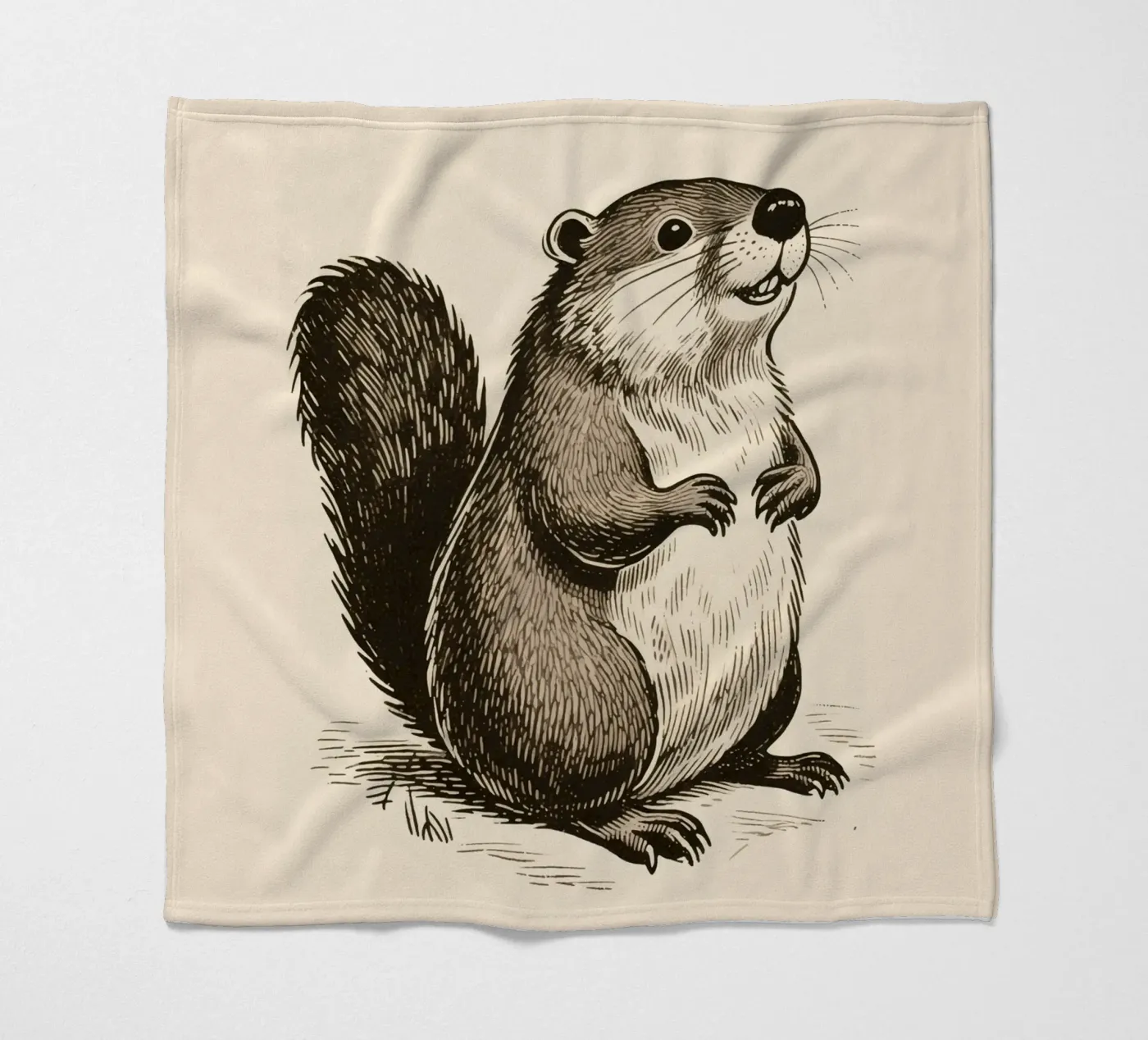 Bever fleecedeken van knowledge
