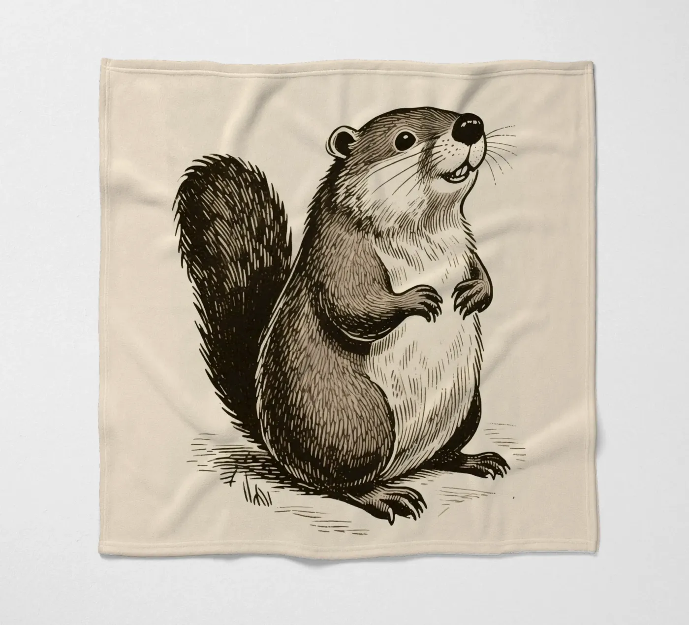 Beaver fleecedeken van knowledge