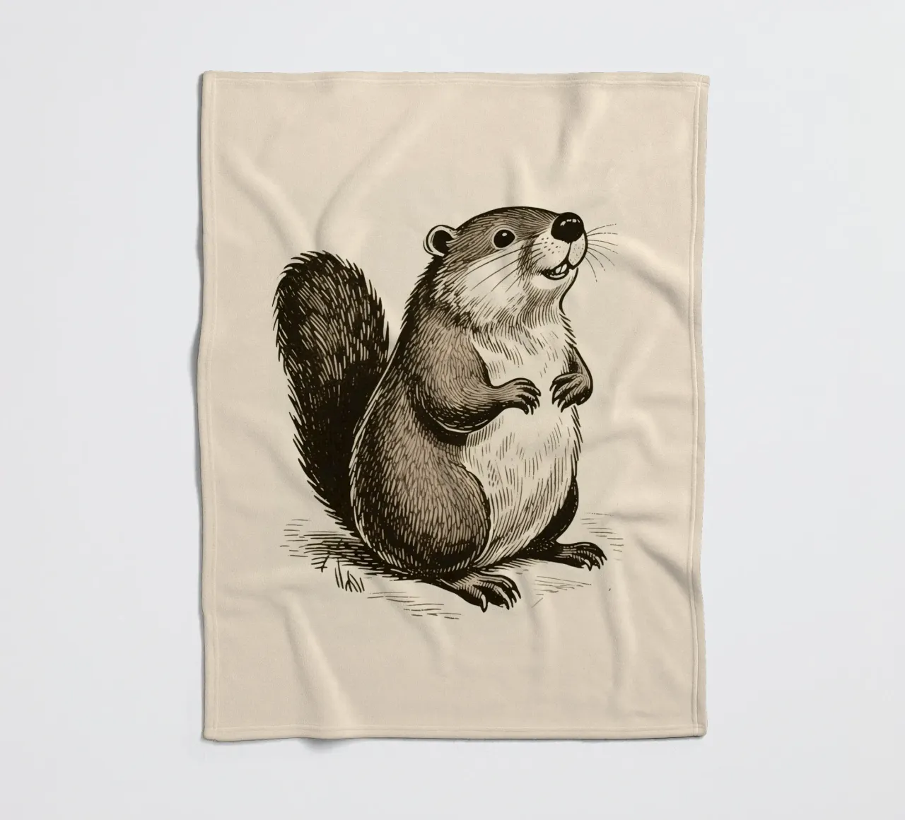 Bever fleecedeken van knowledge