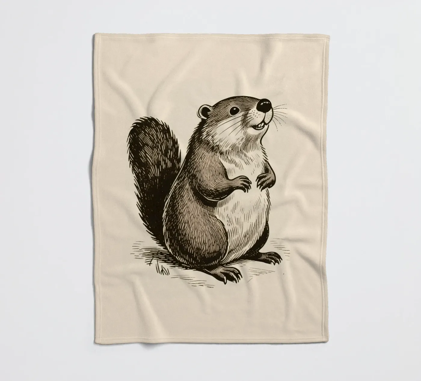 Bever fleecedeken van knowledge