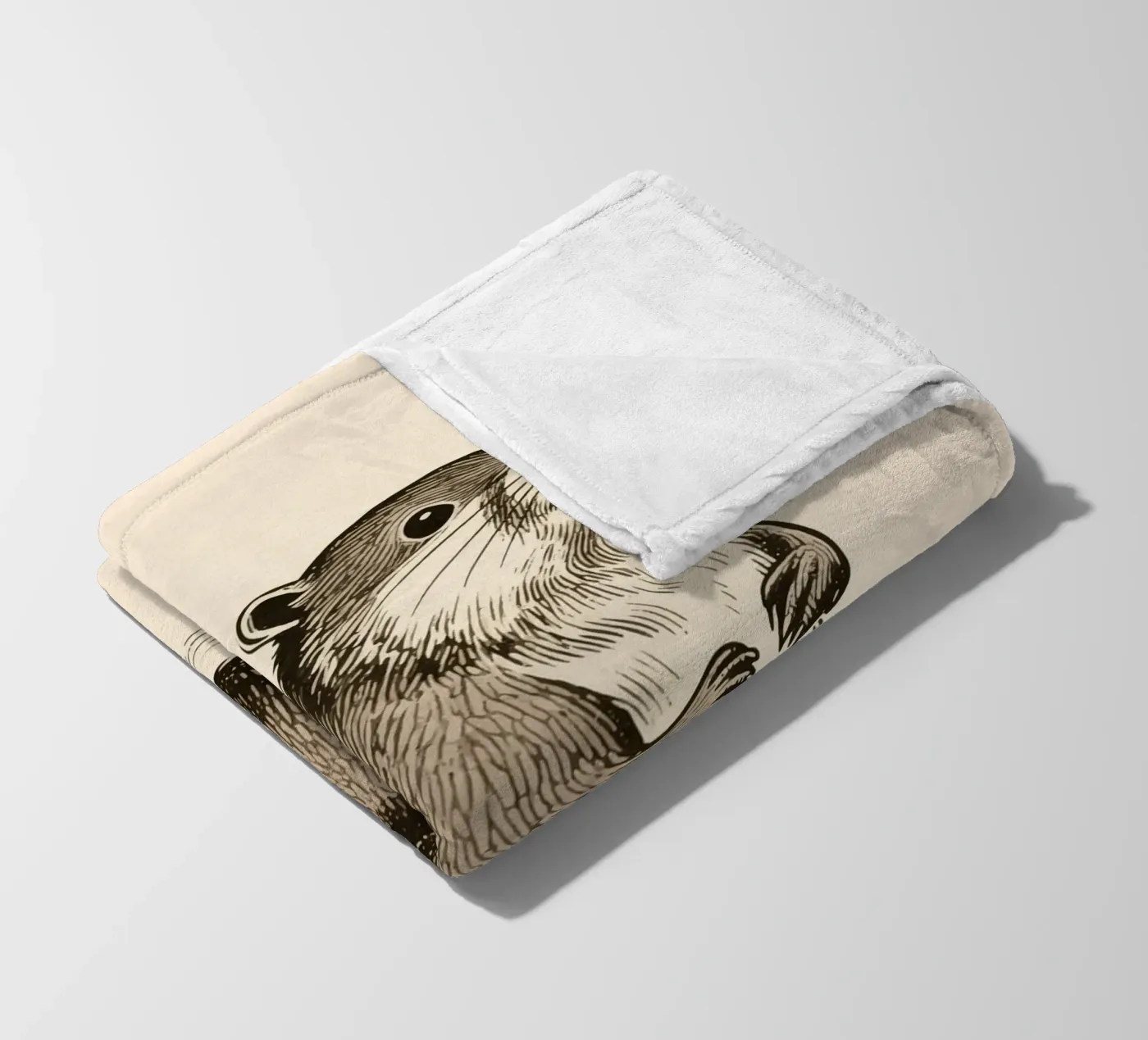 Beaver fleecedeken van knowledge