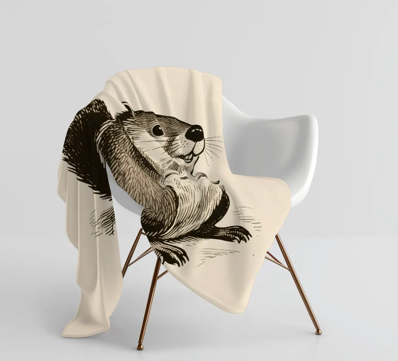 Bever fleecedeken van knowledge