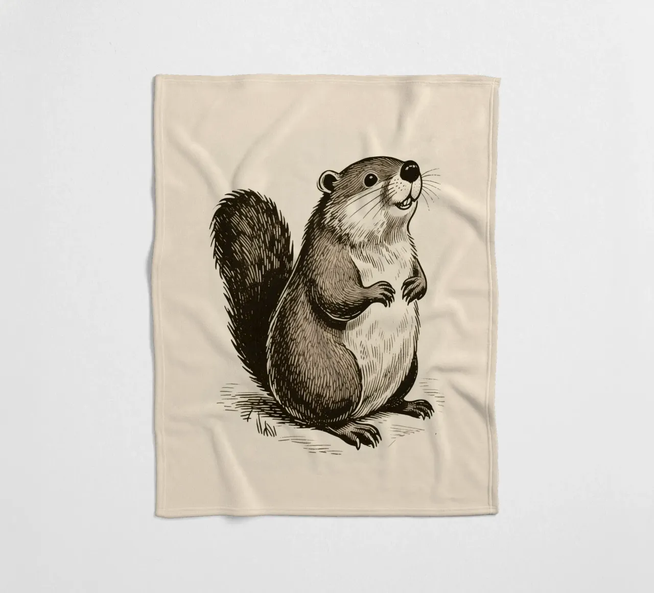 Bever fleecedeken van knowledge