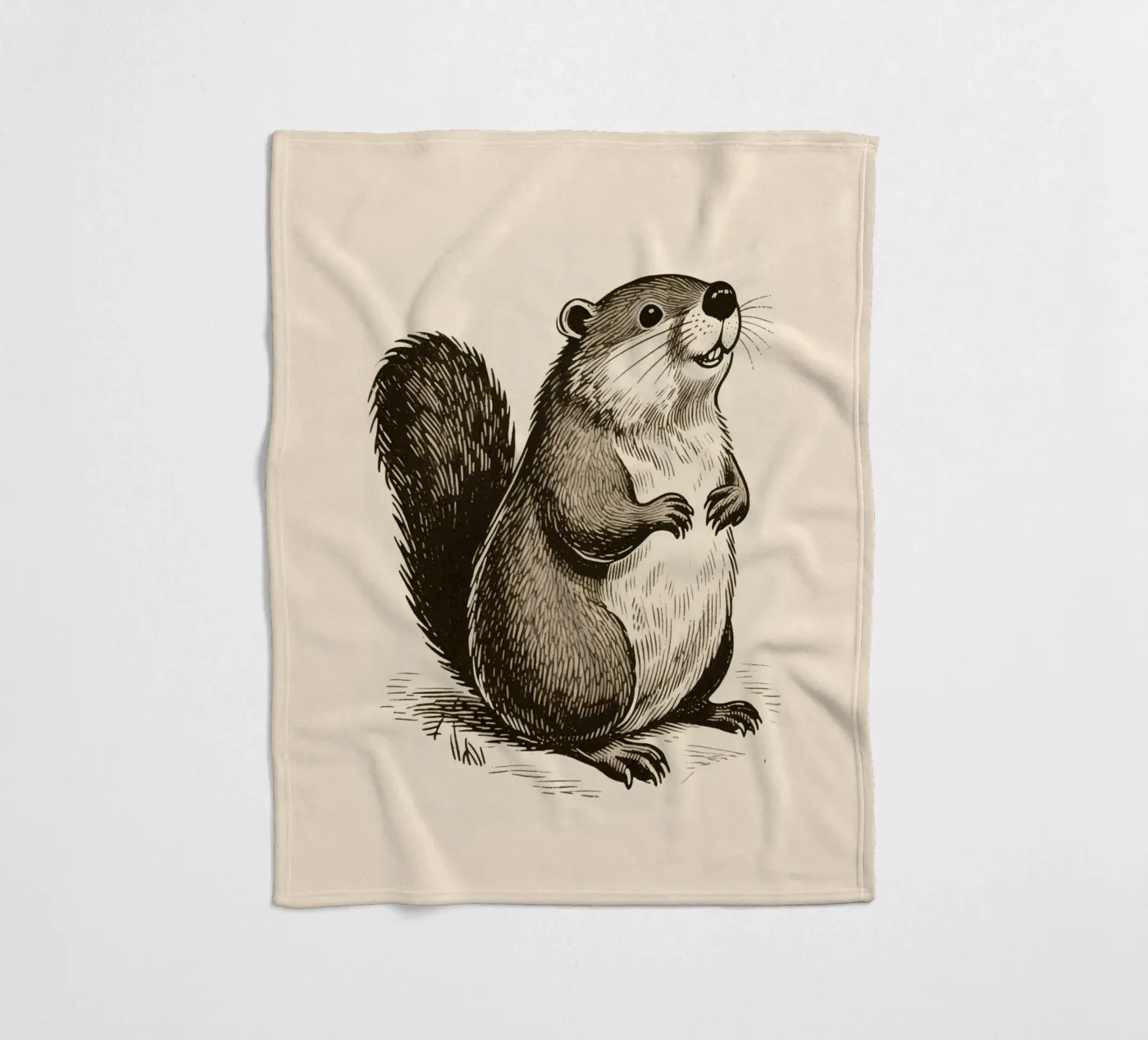 Bever fleecedeken van knowledge