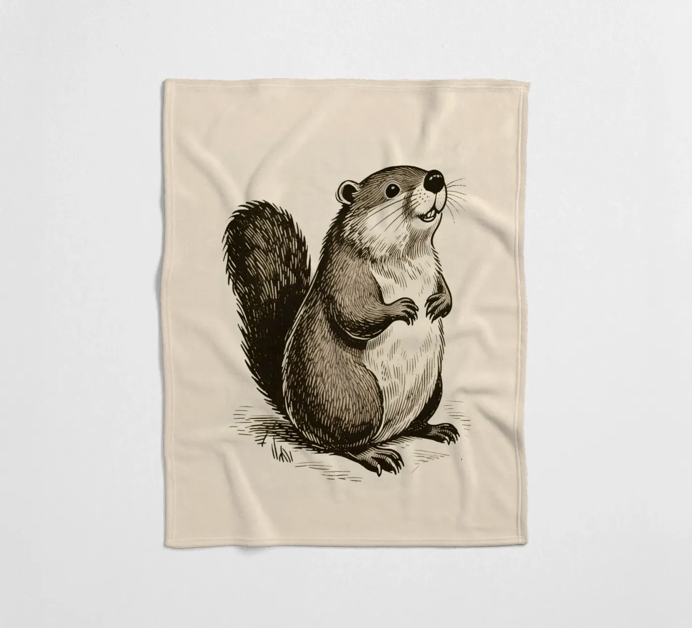 Beaver fleecedeken van knowledge