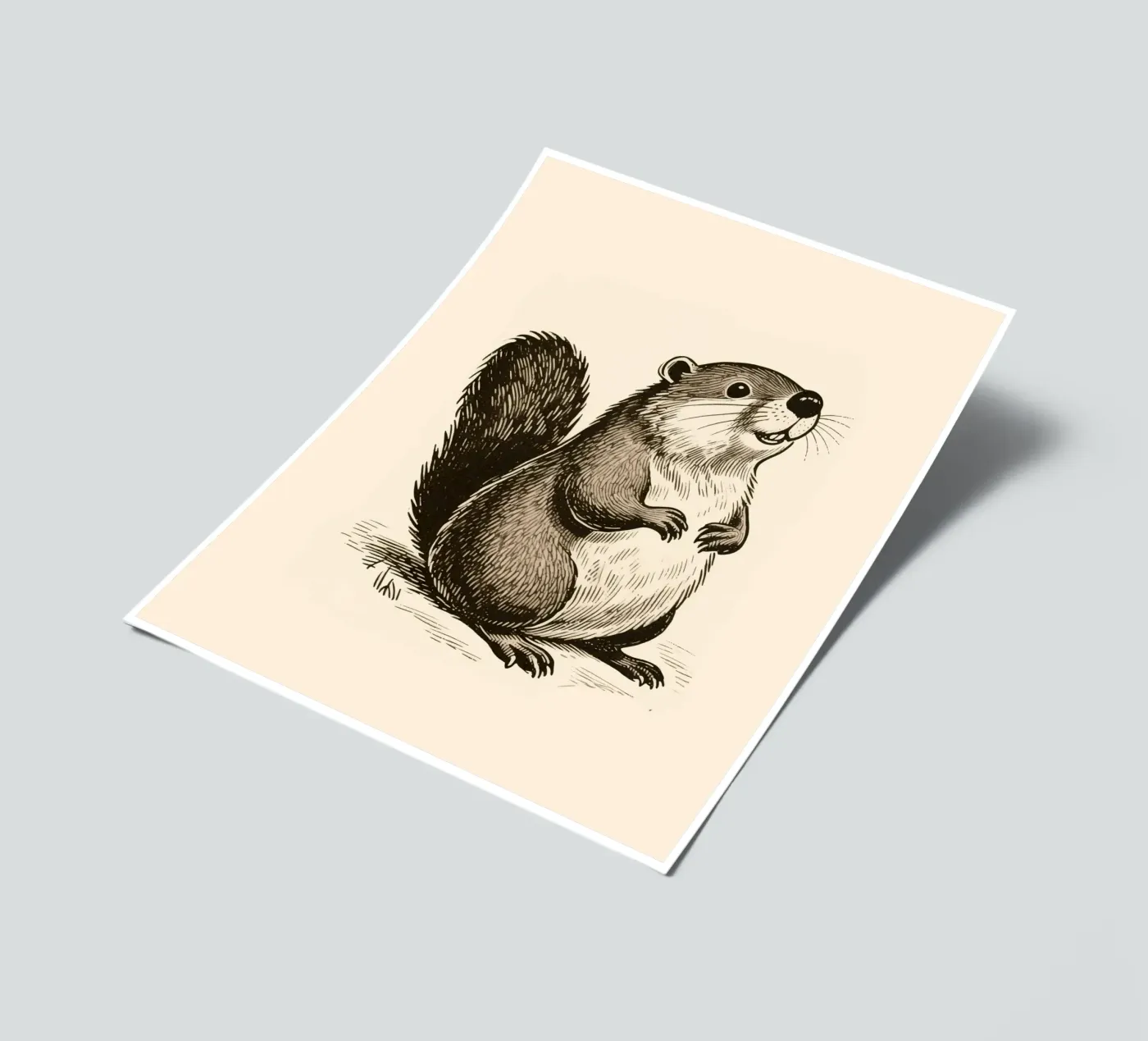 Bever stickervel van knowledge
