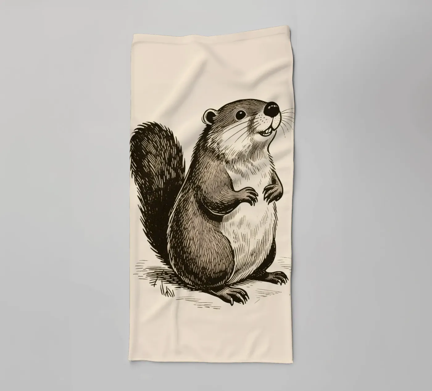 Bever badhanddoek van knowledge