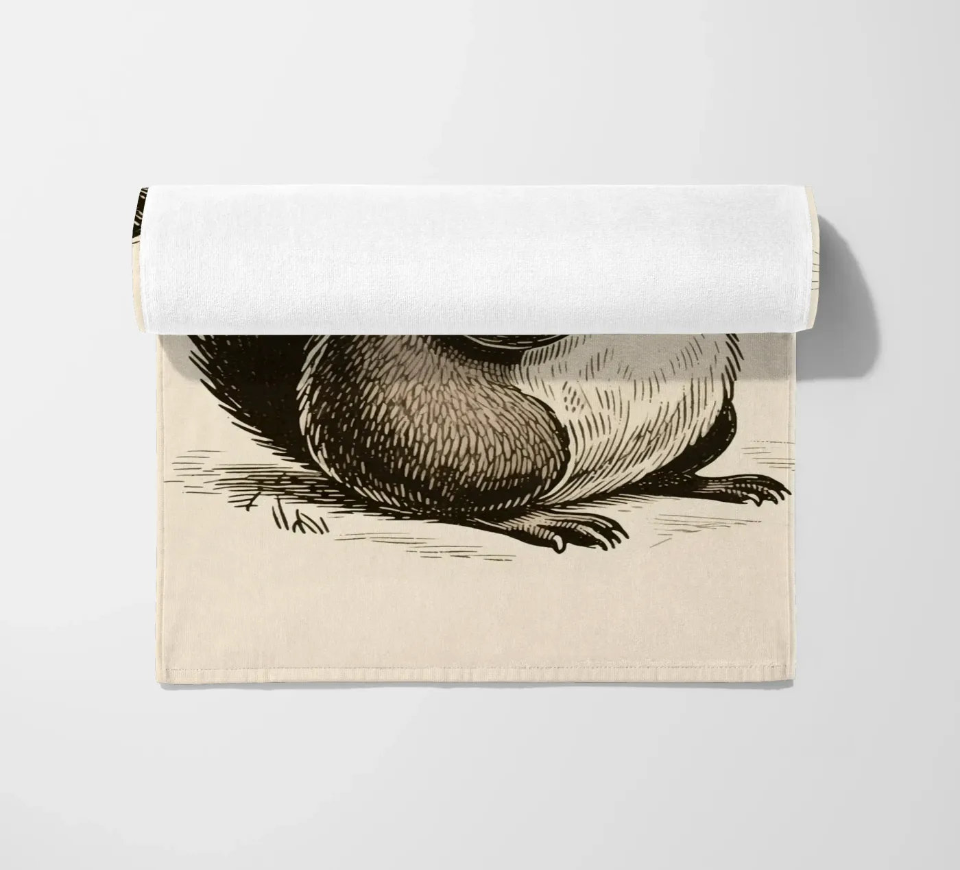 Bever strandhanddoek van knowledge
