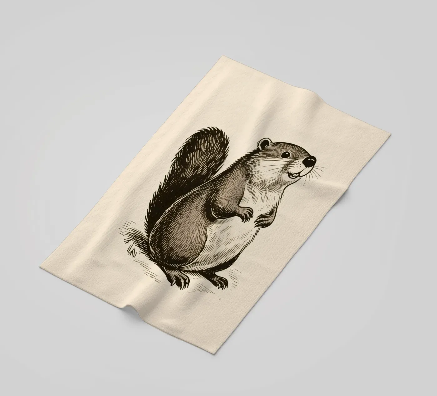 Bever strandhanddoek van knowledge
