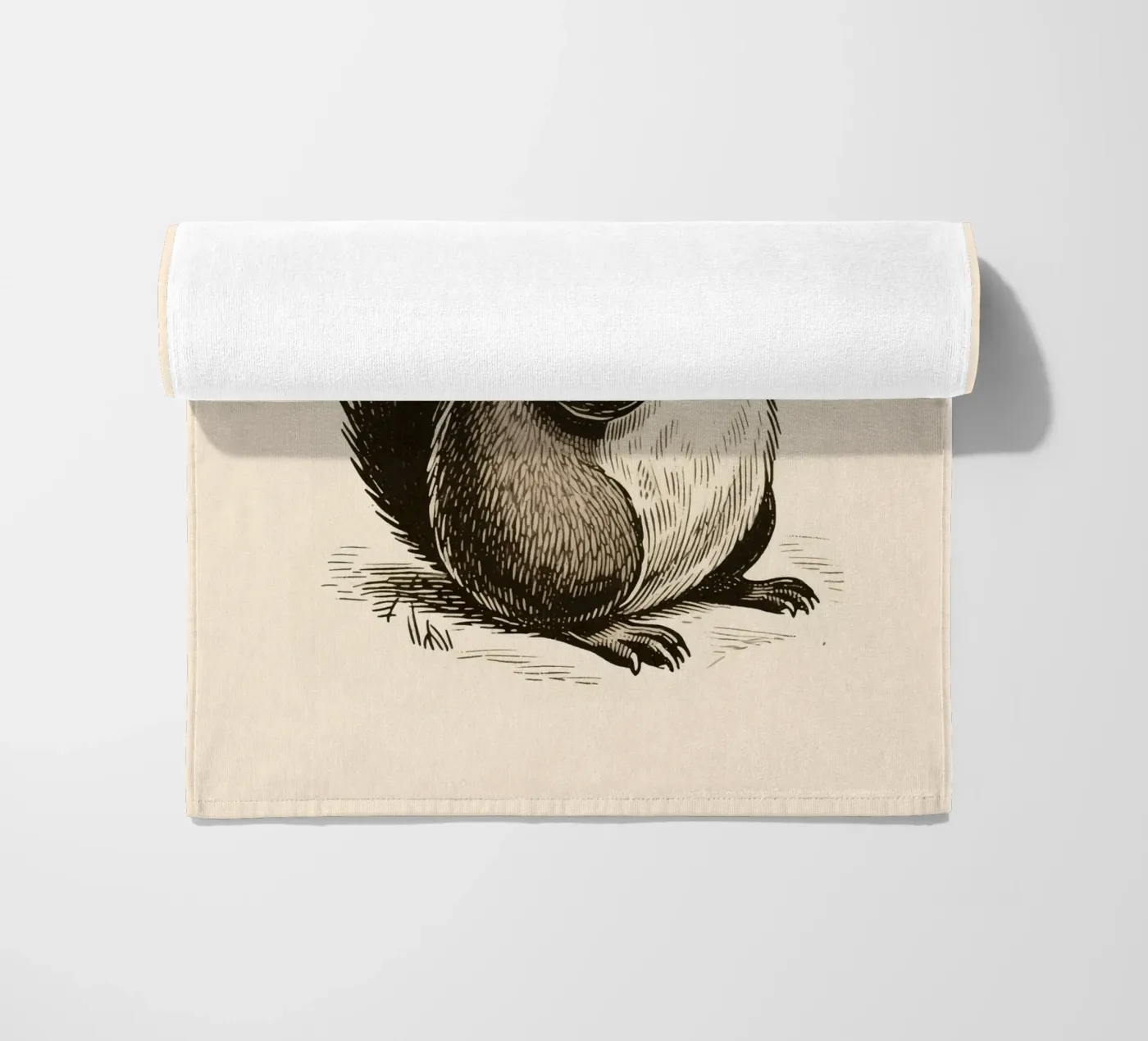 Bever strandhanddoek van knowledge